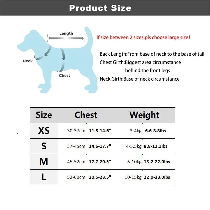 Adjustable Waterproof Dog Harness with Cute Heart Design