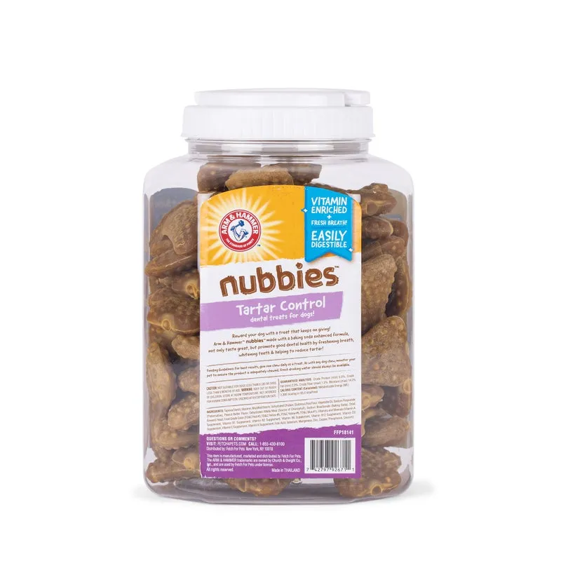Arm & Hammer: Nubbies Tartar Control Dental Treats Value Pack Bucket - Peanut Butter
