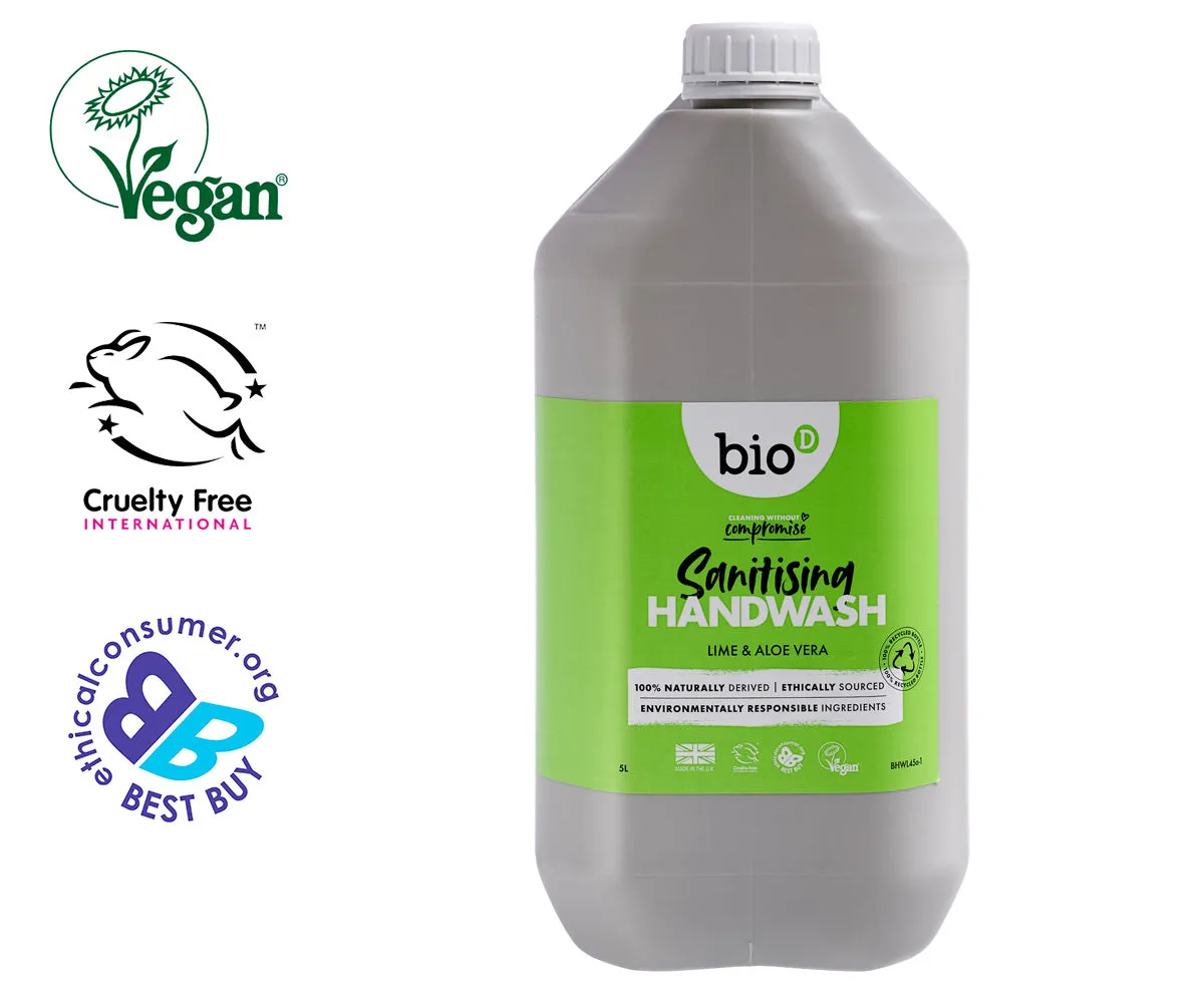 Bio-D Lime & Aloe Vera Sanitising Hand Wash 5L