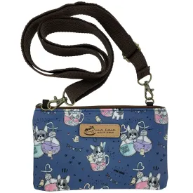 Blue Boba Frenchie Zipper Crossbody
