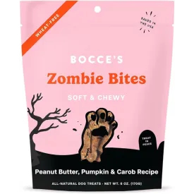 Bocce's Bakery Zombie Bites Pumpkin & Peanut Butter Flavor Soft & Chewy Dog Treats, 6 oz