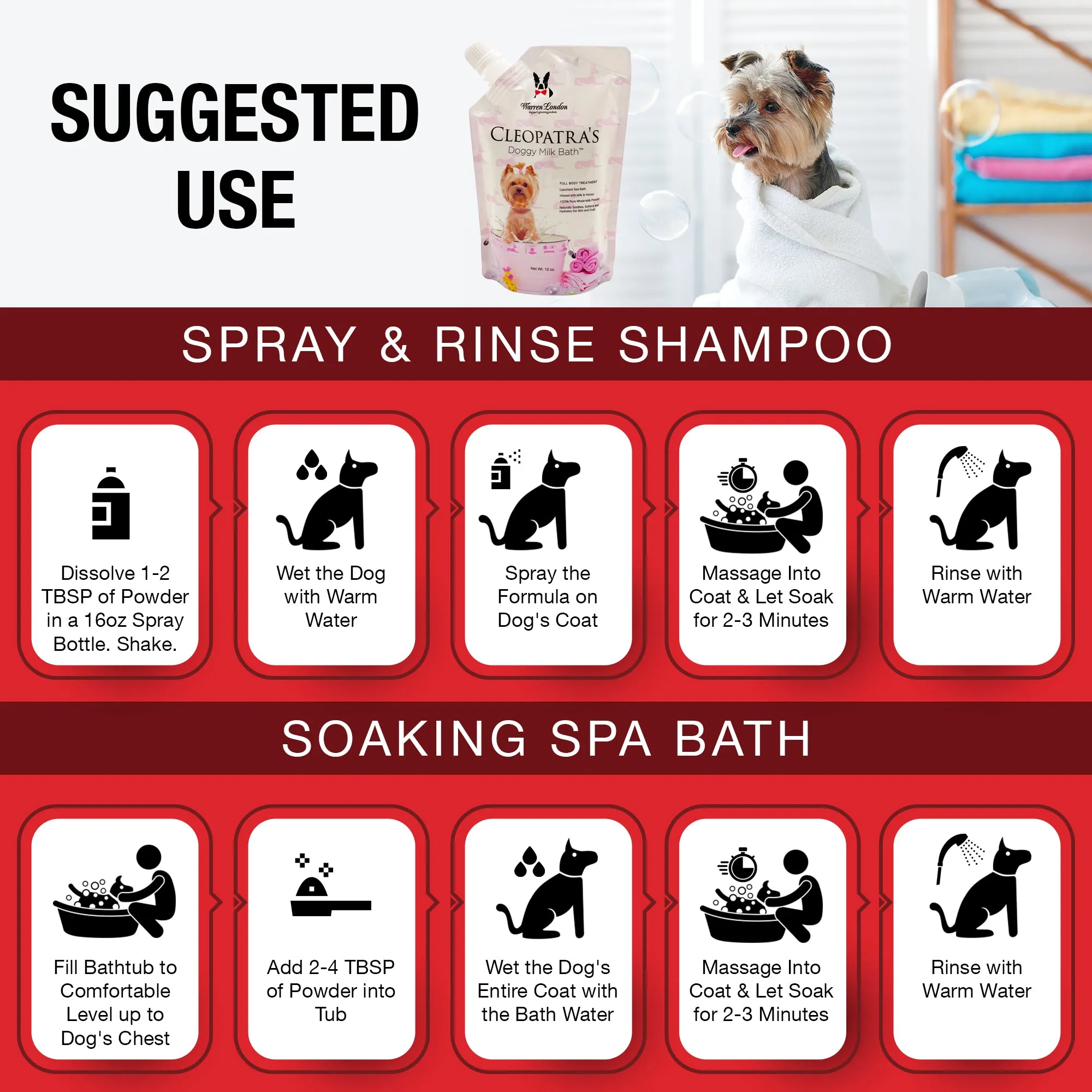 Cleopatra's Doggy Milk Bath