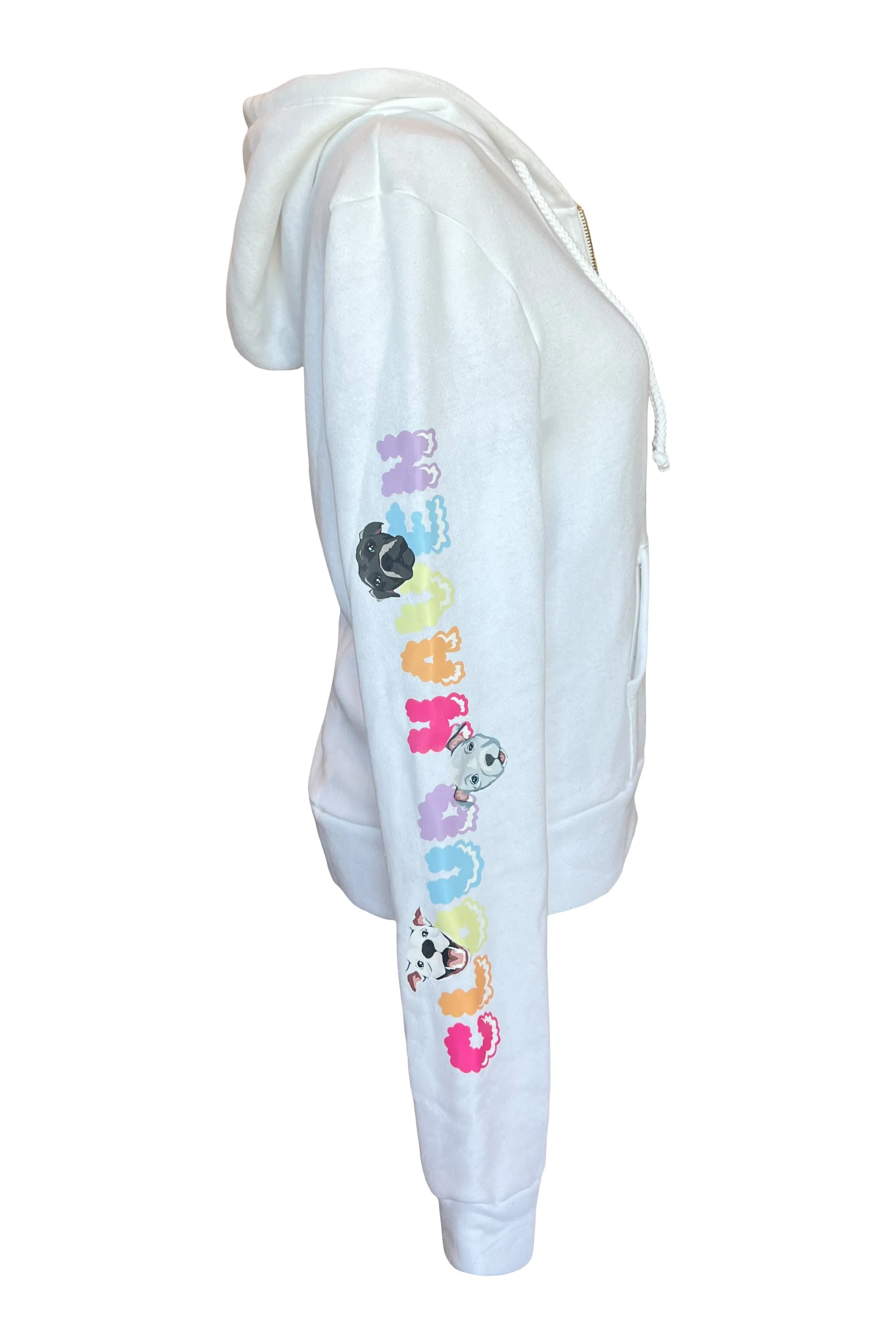 Cloud Haven Big Heart Signature Hoodie White