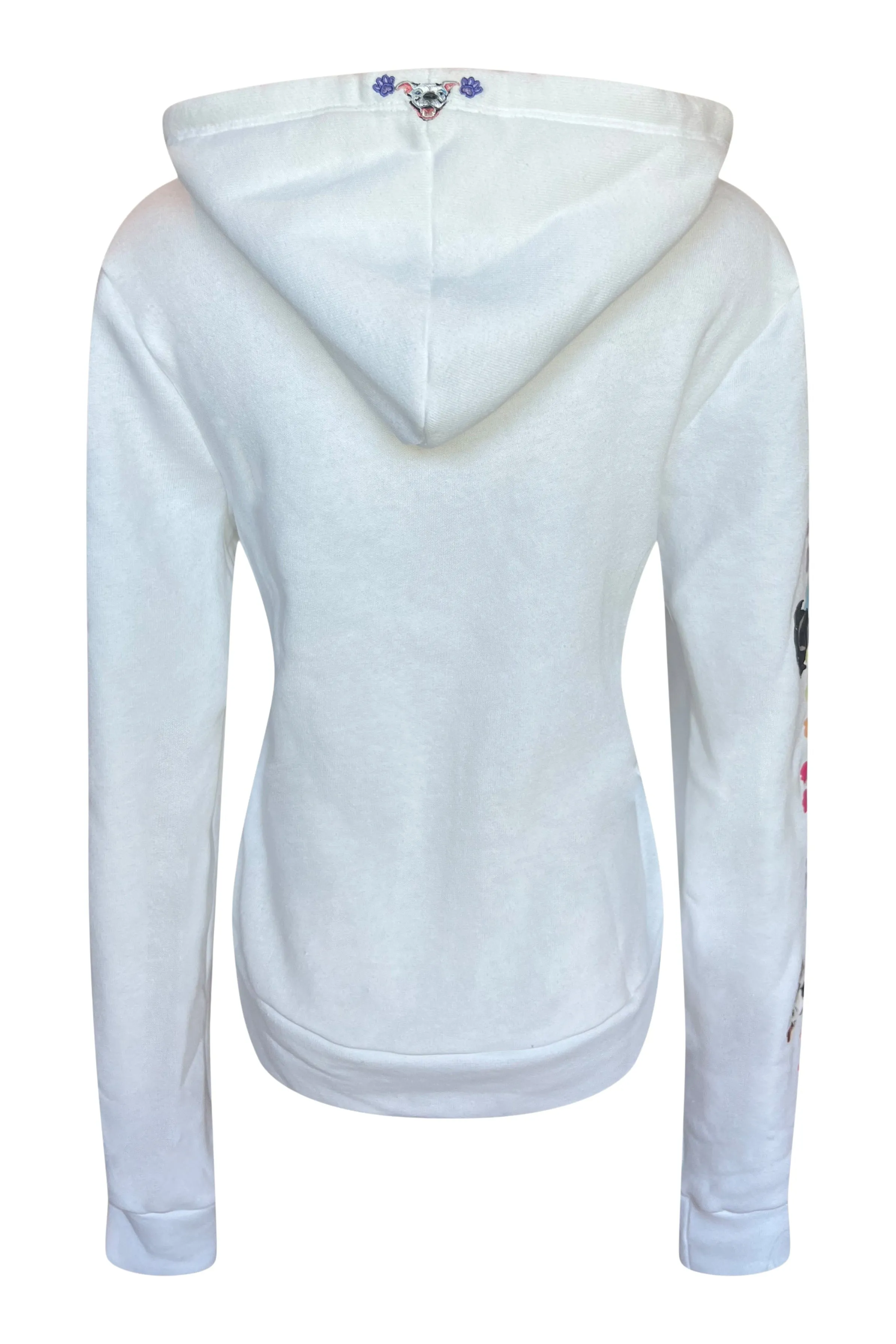 Cloud Haven Big Heart Signature Hoodie White