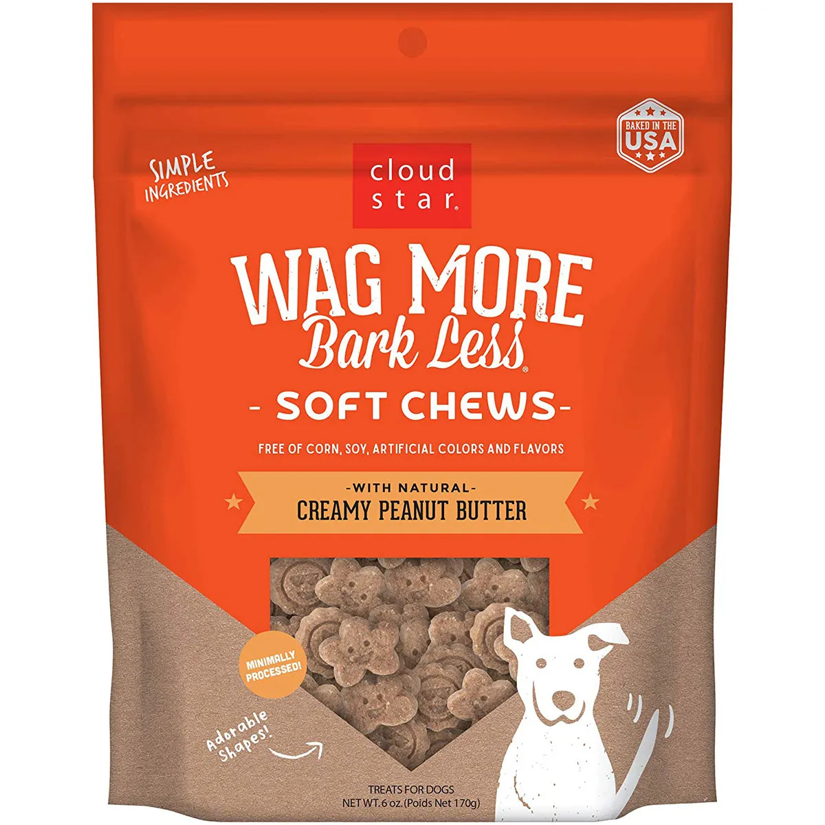 Cloud Star Wag More Bark Less Original Soft & Chewy Dog Treats 6oz