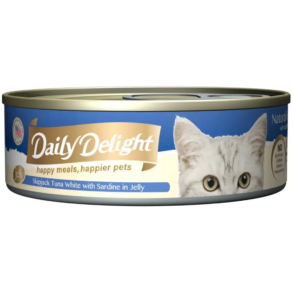 Daily Delight Pure/Jelly/Mousse Wet Cat Food in Can 80g