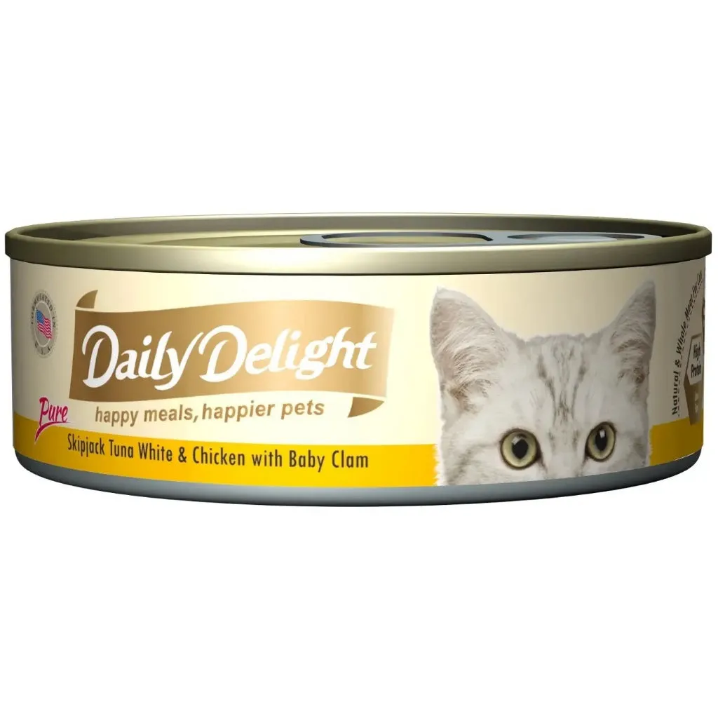 Daily Delight Pure/Jelly/Mousse Wet Cat Food in Can 80g