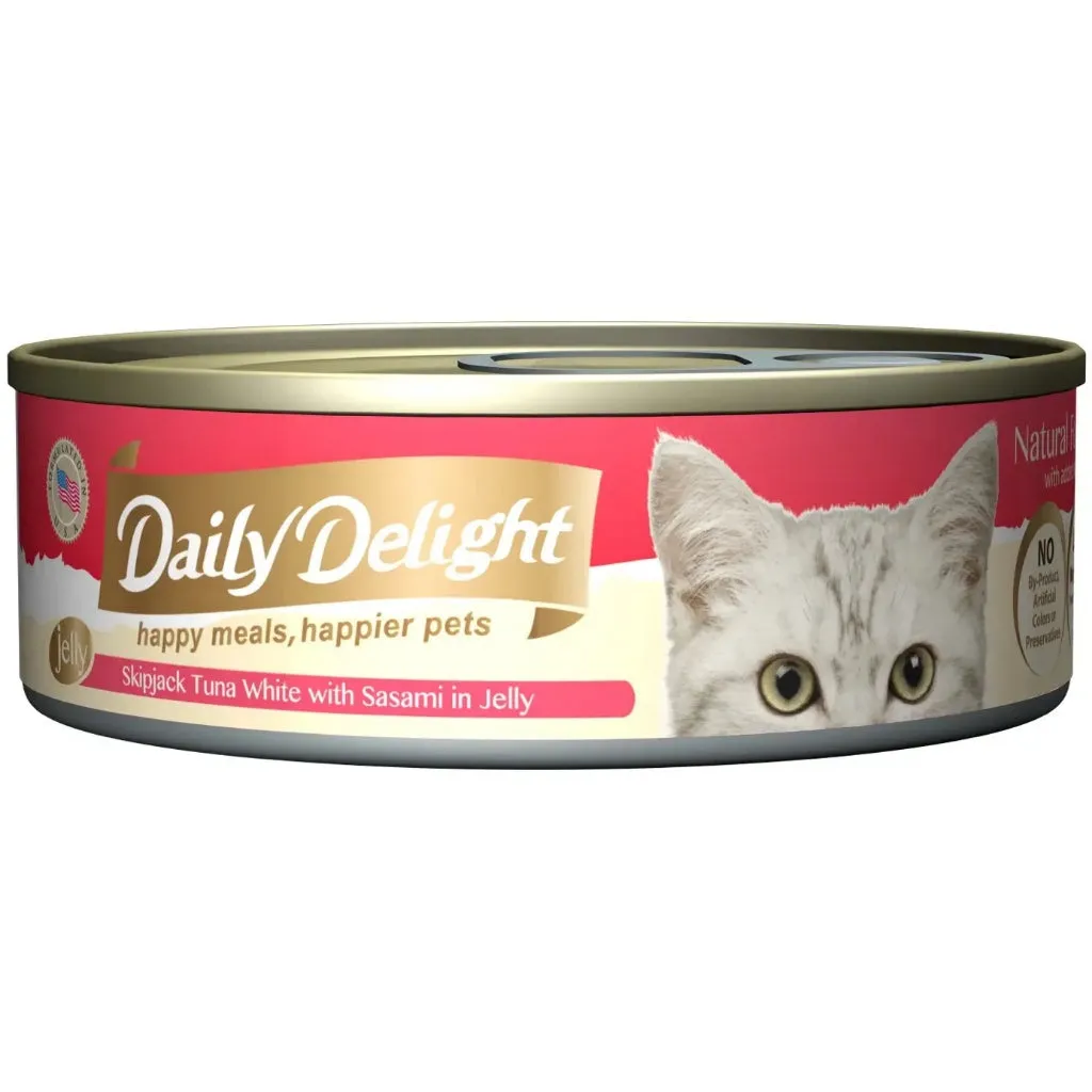 Daily Delight Pure/Jelly/Mousse Wet Cat Food in Can 80g