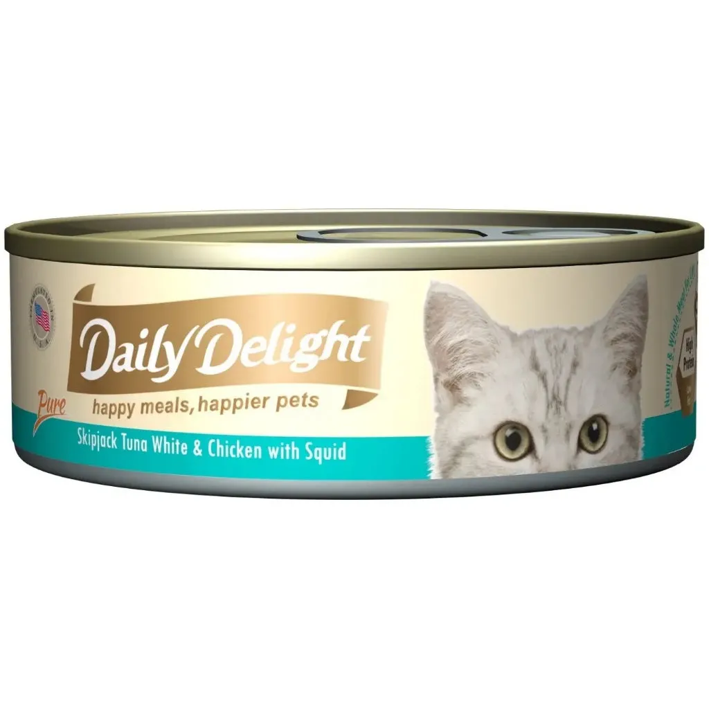 Daily Delight Pure/Jelly/Mousse Wet Cat Food in Can 80g