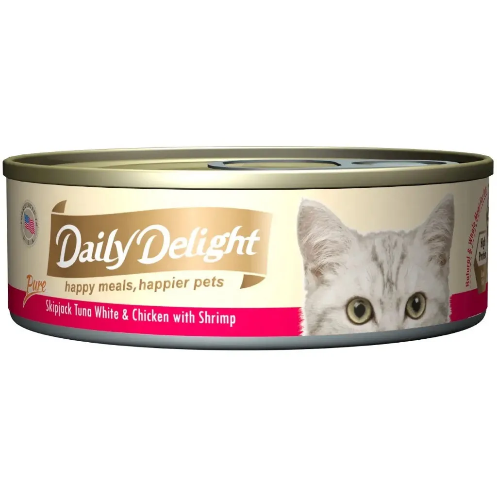 Daily Delight Pure/Jelly/Mousse Wet Cat Food in Can 80g