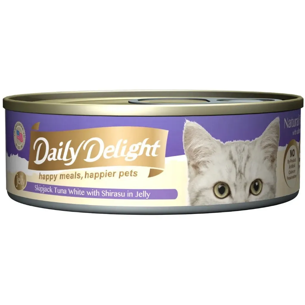 Daily Delight Pure/Jelly/Mousse Wet Cat Food in Can 80g