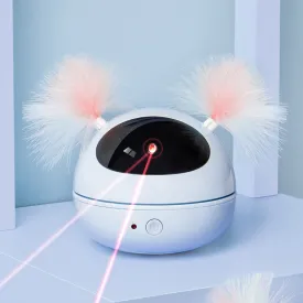 Electric Cat Toy with Infrared Laser & Feather Stick – Interactive Fun for Your Furry Baby