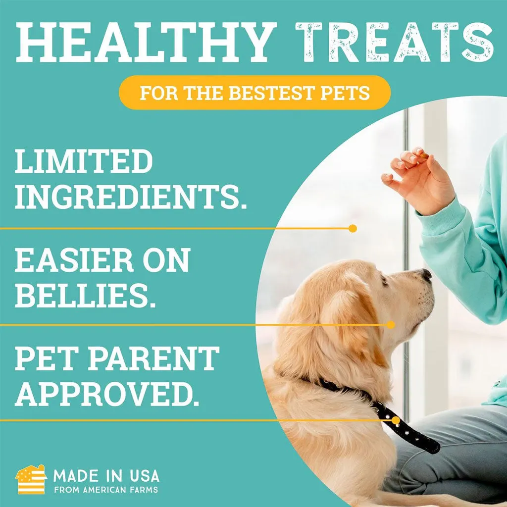Etta Says! Sit! Training Treats for Dogs Peanut Butter Flavor, 6-oz