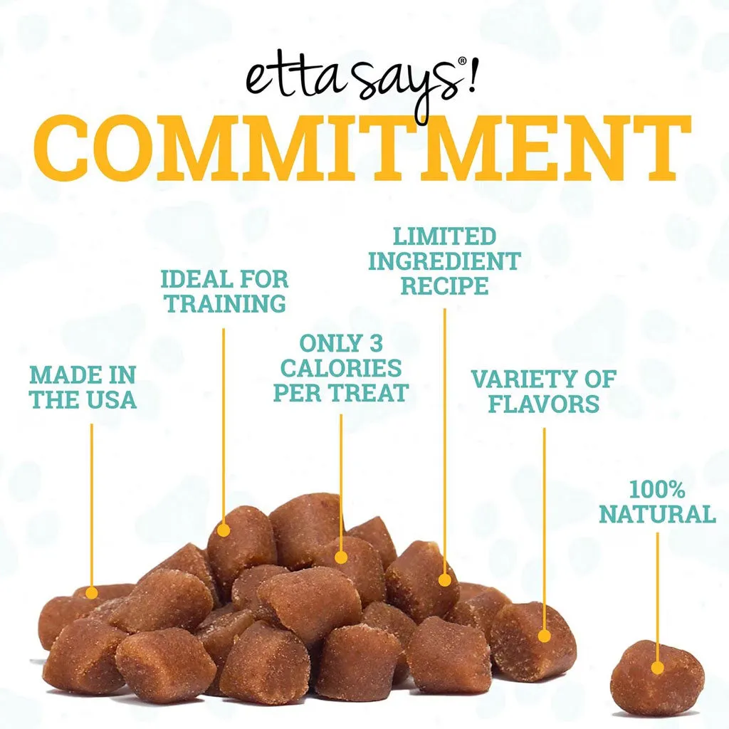 Etta Says! Sit! Training Treats for Dogs Peanut Butter Flavor, 6-oz