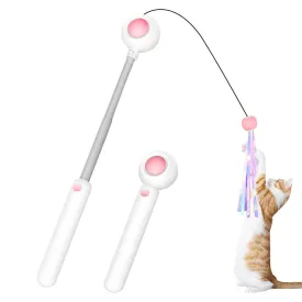 Fishing Rod Pet Laser Cat Cudgel Cat Feather Replacement Can Add Cat Mint Pet Supplies Kitten Toys