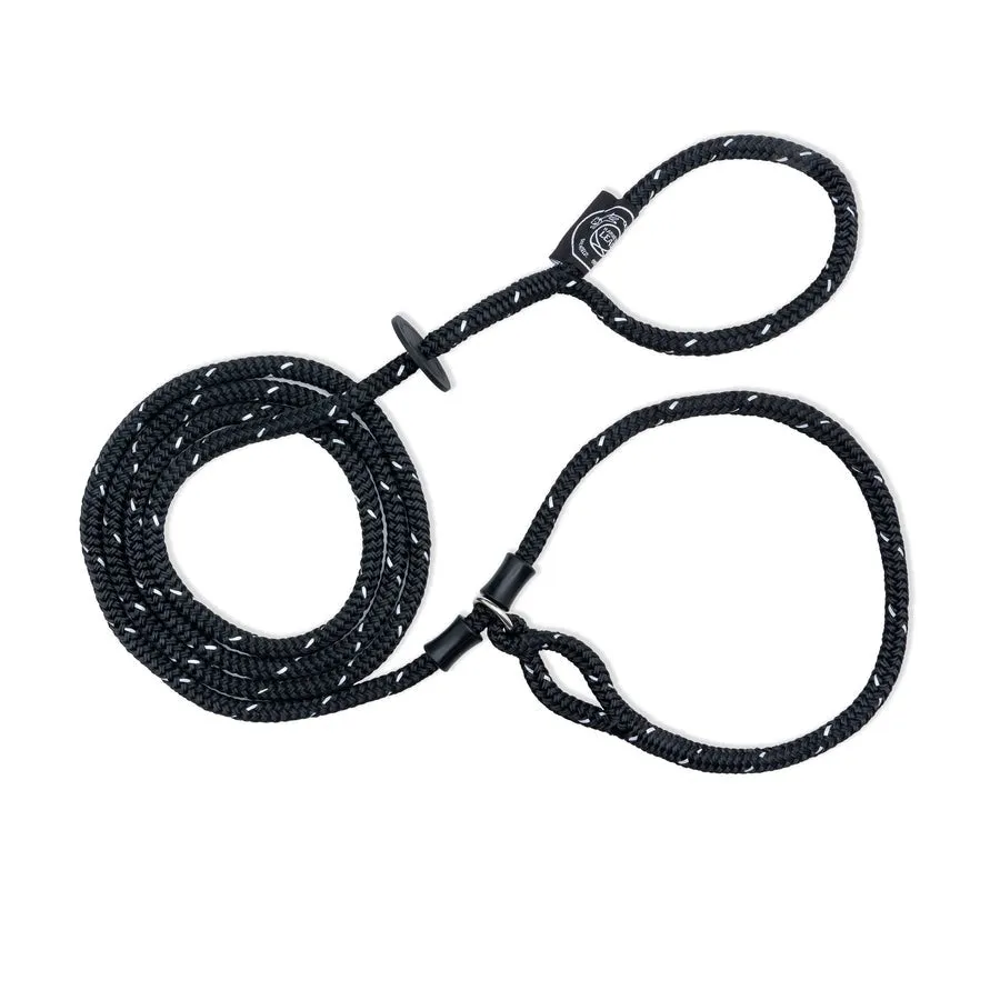 Harness Lead Black Reflective SM