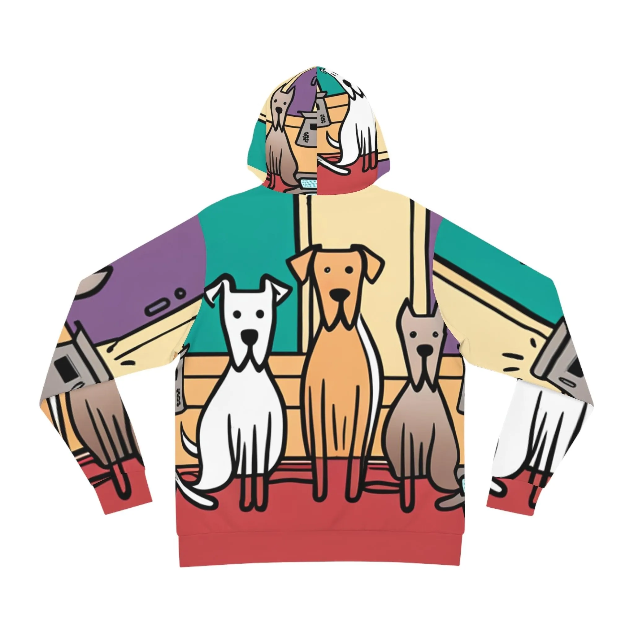 Illustrated Dog Fun Fashion Hoodie