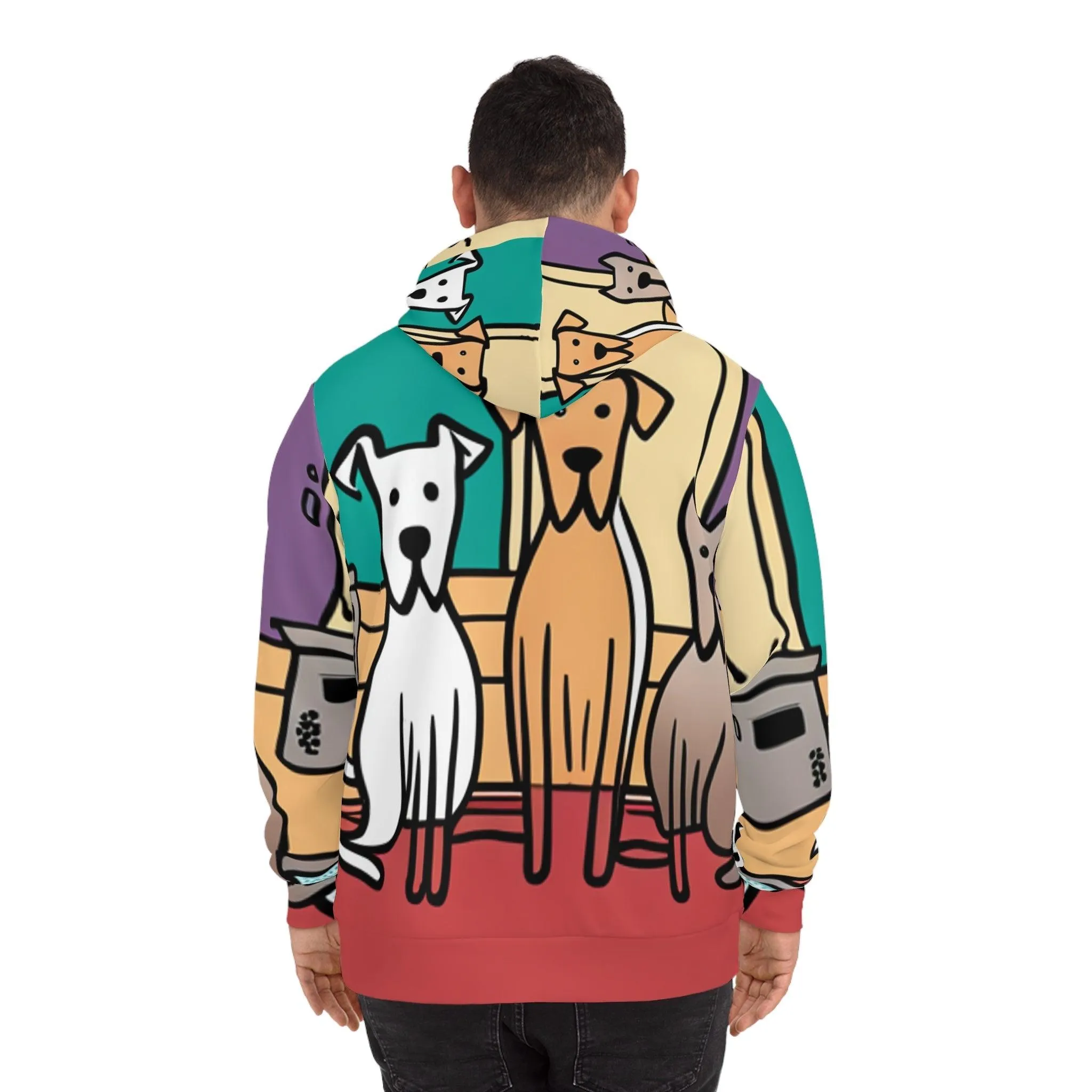 Illustrated Dog Fun Fashion Hoodie