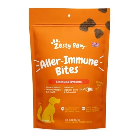 Immune System Aller-Immune Bites Lamb Flavor Soft Chews For Dogs - Pouch