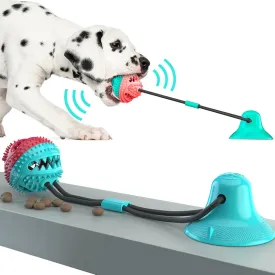 Large Dog Ball Toys with Suction Cup Ropes | Interactive Leaking Slow Feeder Chew Toy | Tooth Cleaning for Golden Retrievers | Big Pet Supplies | Alo Trendy