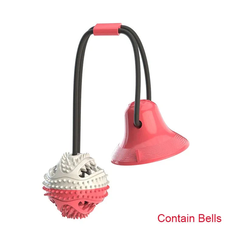 Large Dog Ball Toys with Suction Cup Ropes | Interactive Leaking Slow Feeder Chew Toy | Tooth Cleaning for Golden Retrievers | Big Pet Supplies | Alo Trendy