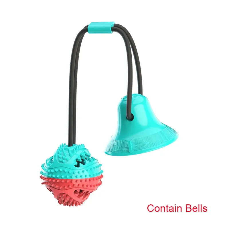 Large Dog Ball Toys with Suction Cup Ropes | Interactive Leaking Slow Feeder Chew Toy | Tooth Cleaning for Golden Retrievers | Big Pet Supplies | Alo Trendy