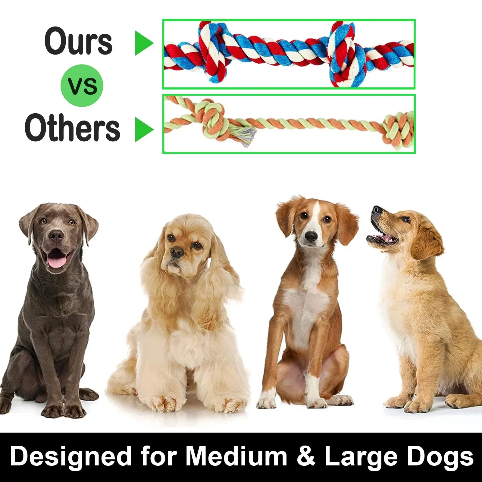 Large Dog Chew Toys (12-Pack) - Meet Chew Champions! 🐾💪