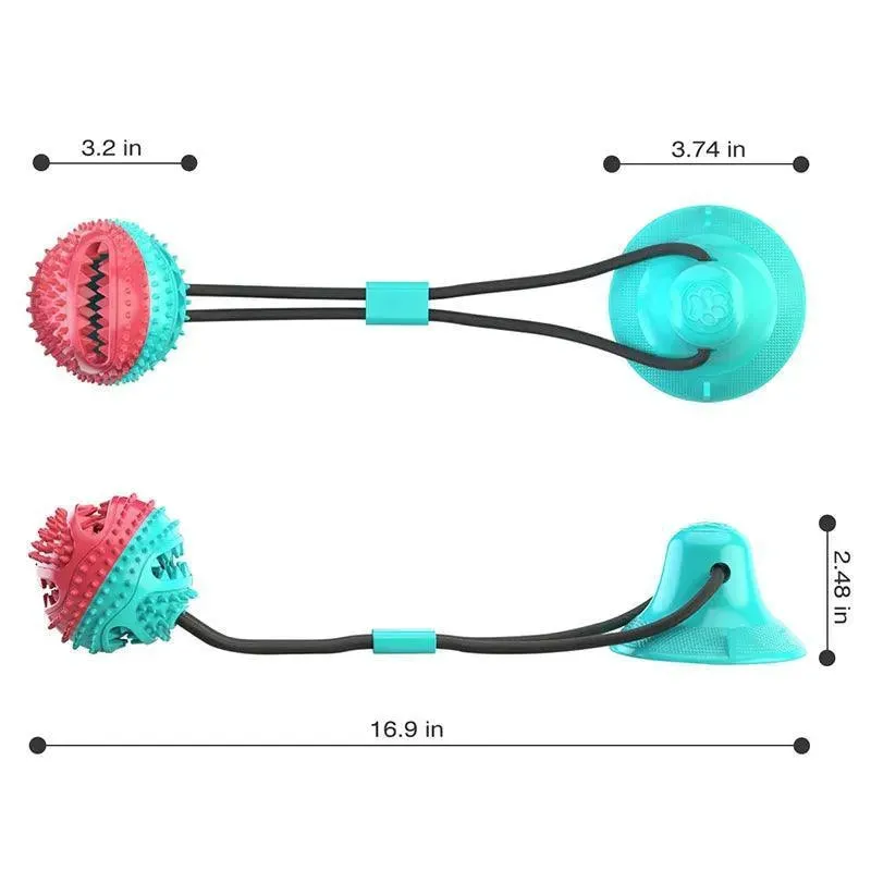 Large Dog Interactive Chew Toy with Suction Cup