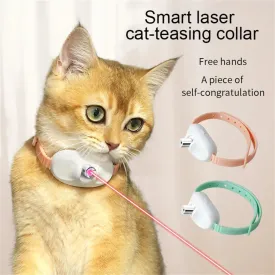 Laser Cat Toy Collar with LED Light – Rechargeable, Wearable, and Interactive Fun for Indoor Cats