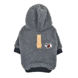 lasta fluffy harness hoody - teal