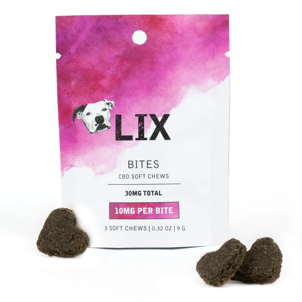 Lix CBD Trial Bites Dog Soft Chews 30mg 3Ct