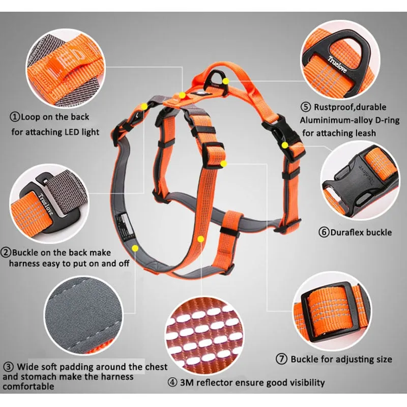 Neoprene Waterproof Padded Harness (No Pull)