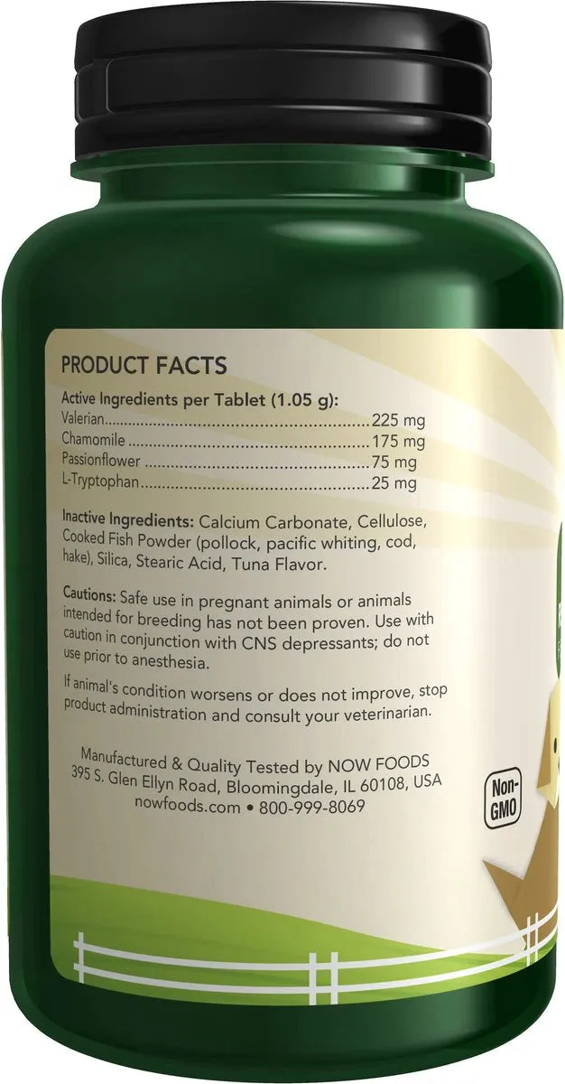 NOW Pets Relaxant for Dog & Cat, 90 ct
