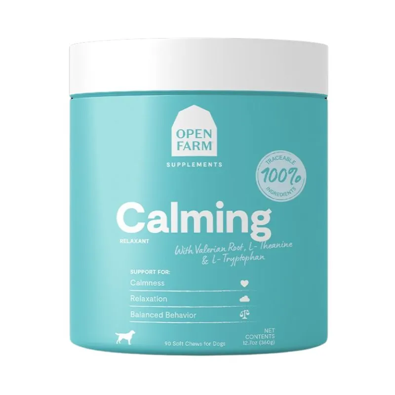 Open Farm Calming Supplement Chews for Dogs 90 Soft Chews