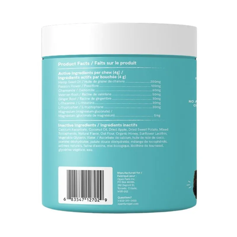 Open Farm Calming Supplement Chews for Dogs 90 Soft Chews