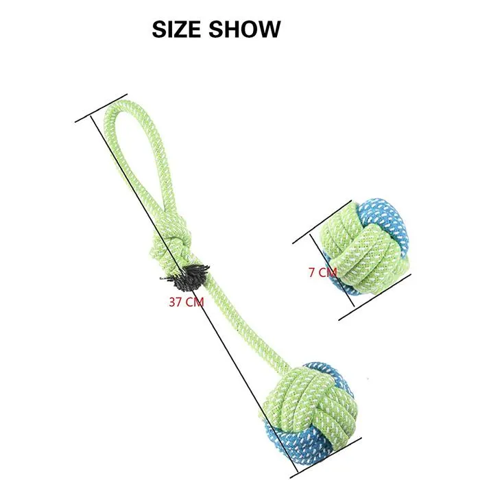 Pet Dogs Cotton Rope Chew Toys for Puppies Teething Clean