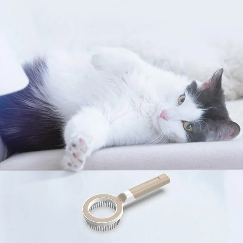 Pet Life ® 'WAGNIFY' 360 Degree and Multi-Directional Modern Grooming Pet Rake Comb