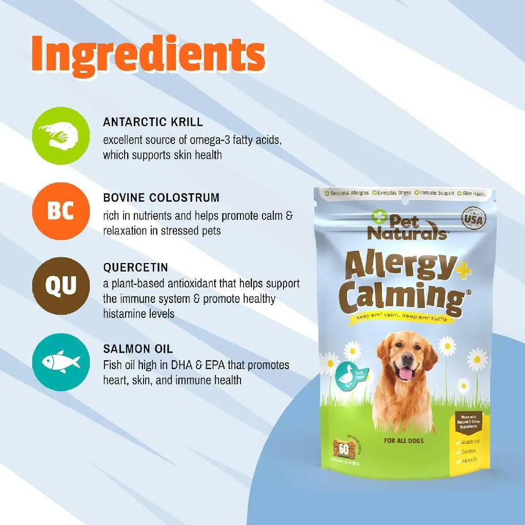 Pet Naturals Allergy   Calming Supplement Chews for Dogs (60 count)