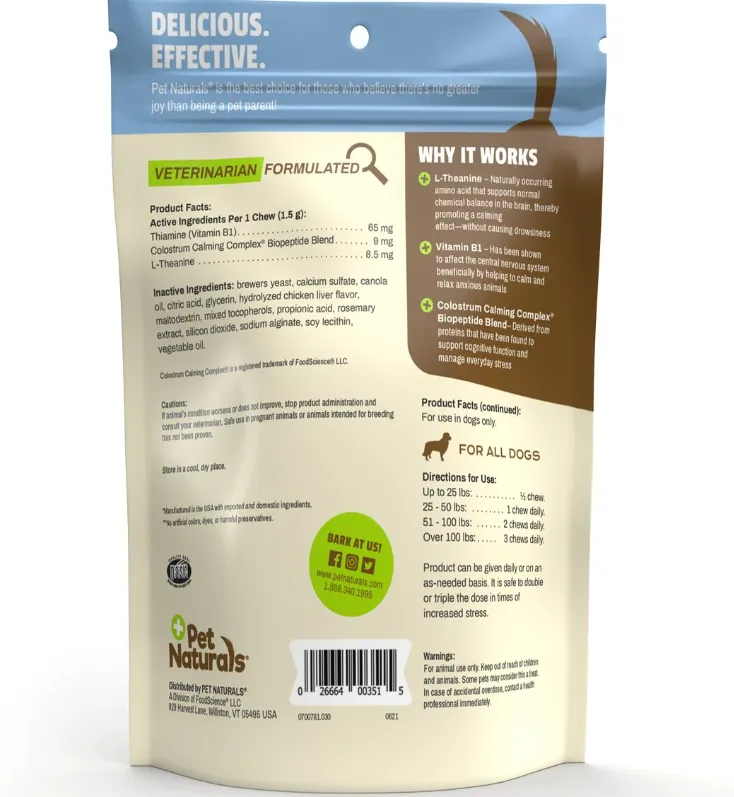 Pet Naturals Calming Dog Chews 30ct
