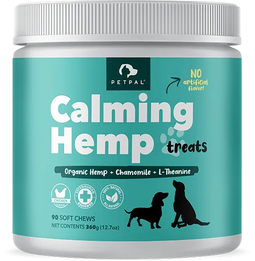 Petpal Calming Hemp Dog Treat Supplement