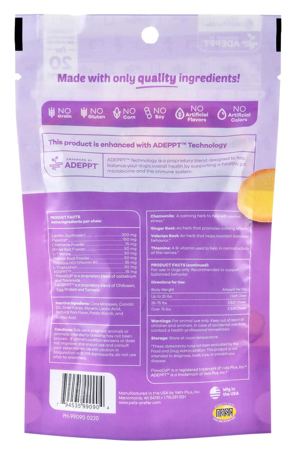 PetsPrefer Calming Soft Chews w/ ADEPPT