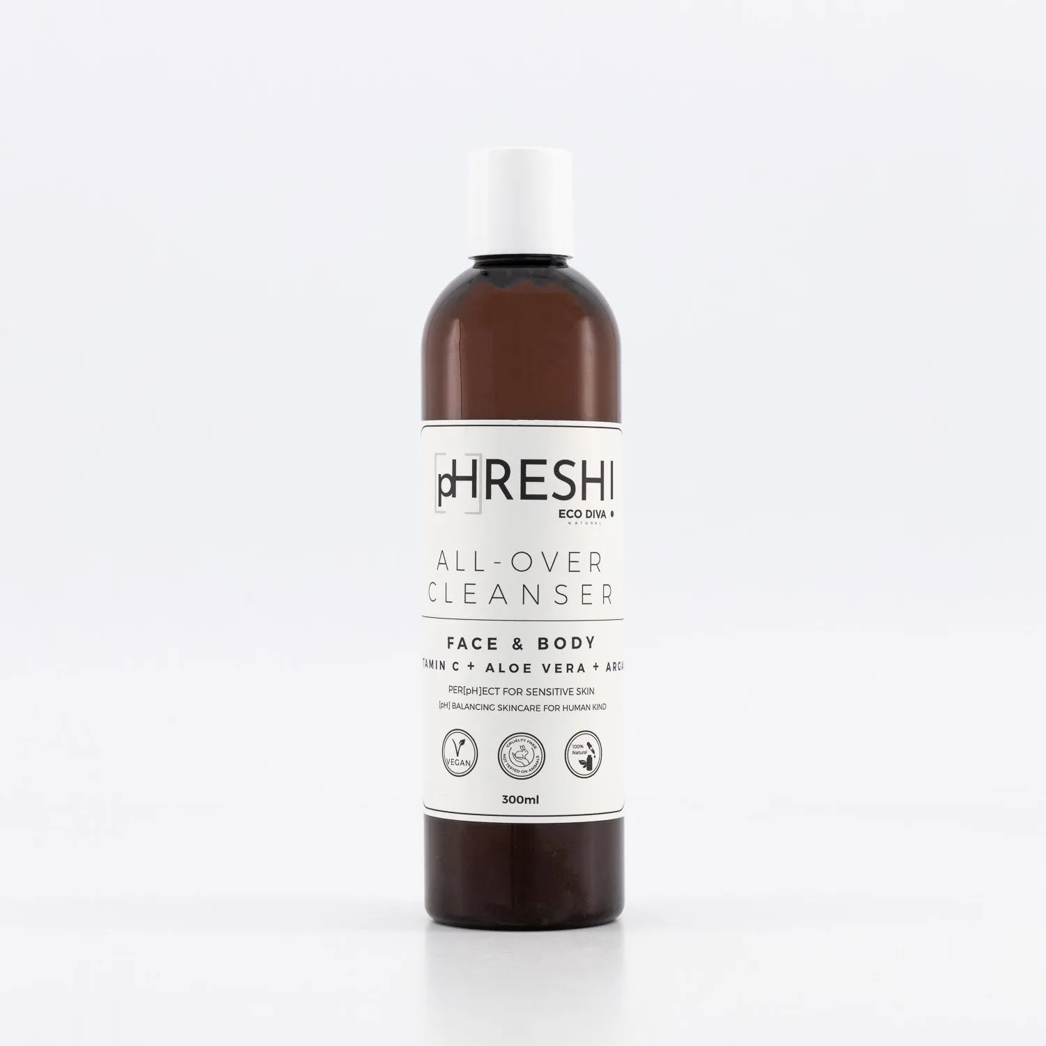 pHRESH All Over Cleanser Face & Body - Vit C, Aloe Vera, Argan Oil