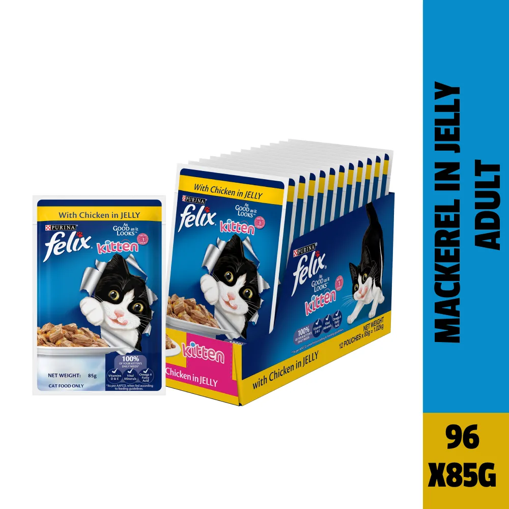 Purina Felix Chicken with Jelly Kitten Wet Food