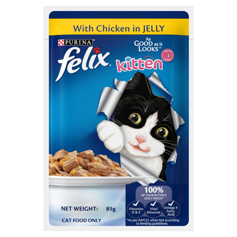 Purina Felix Chicken with Jelly Kitten Wet Food
