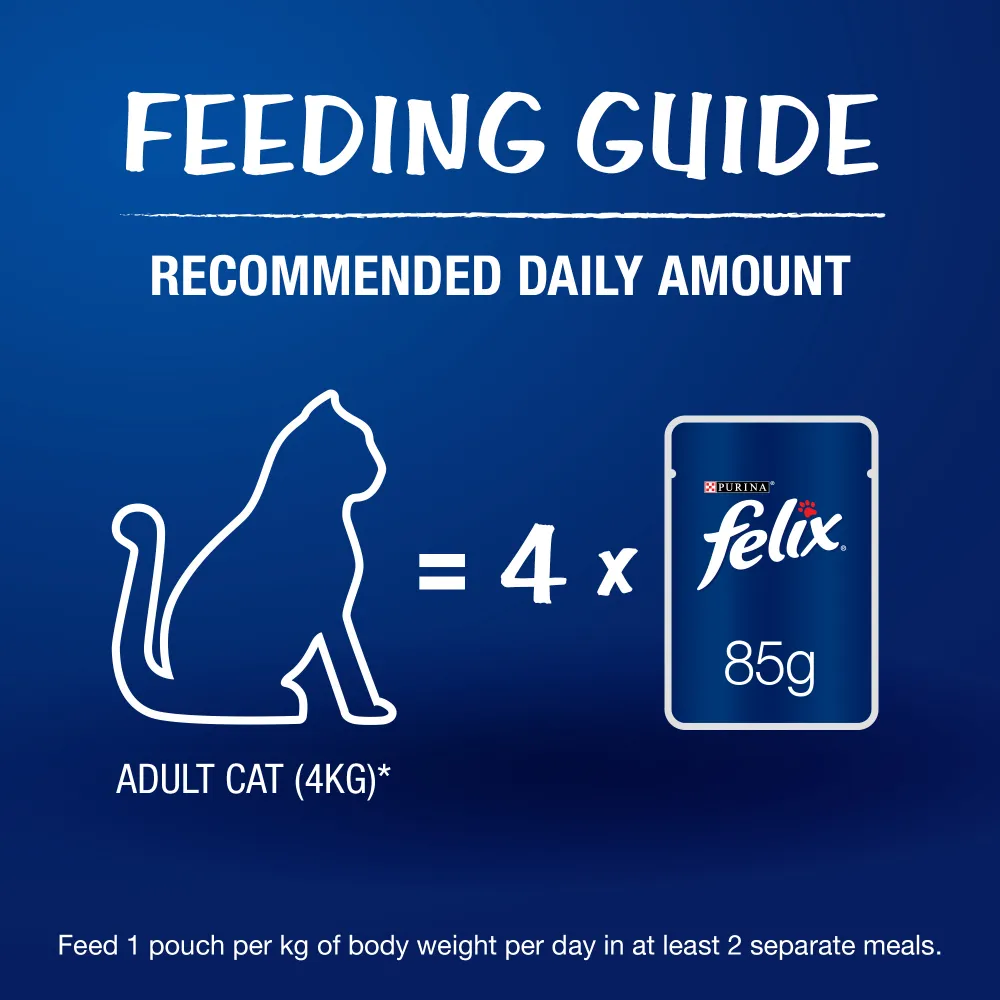 Purina Felix Mackerel, Salmon and Tuna with Jelly Adult Cat Wet Food Combo