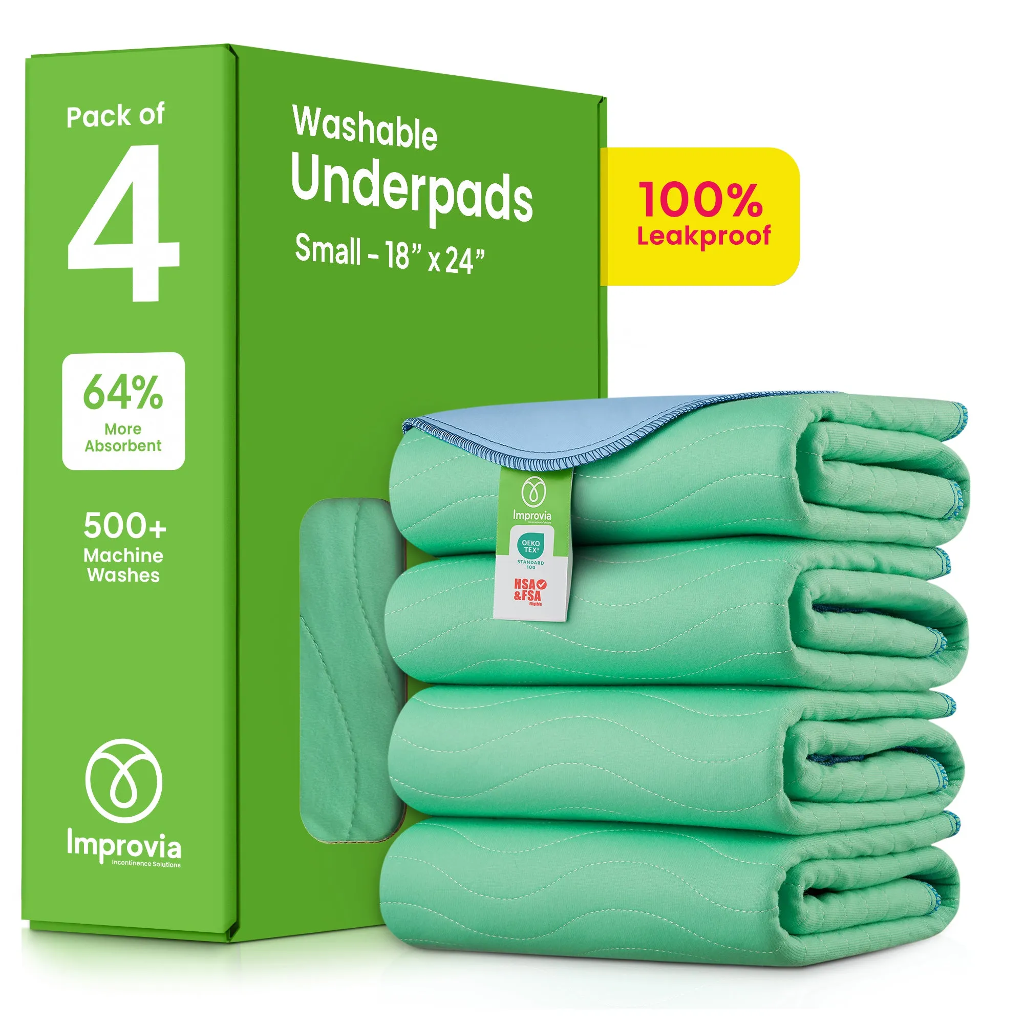 Small - 18"x24" Washable Underpads