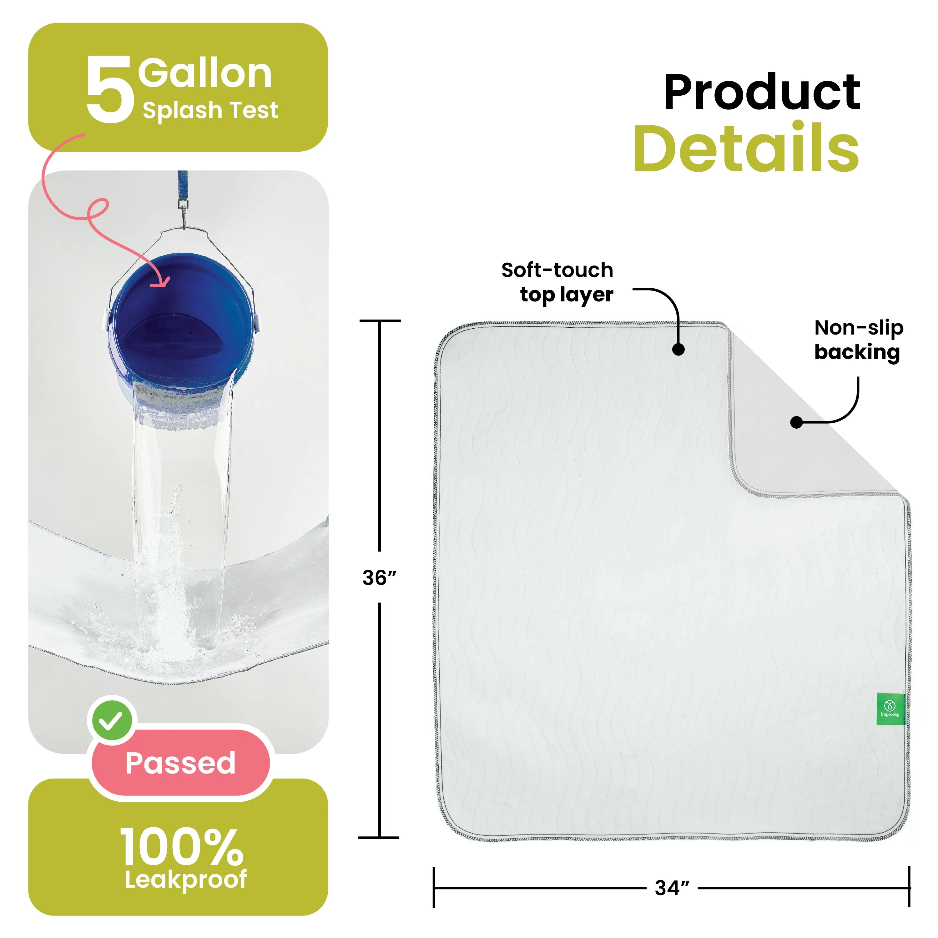 Small - 18"x24" Washable Underpads