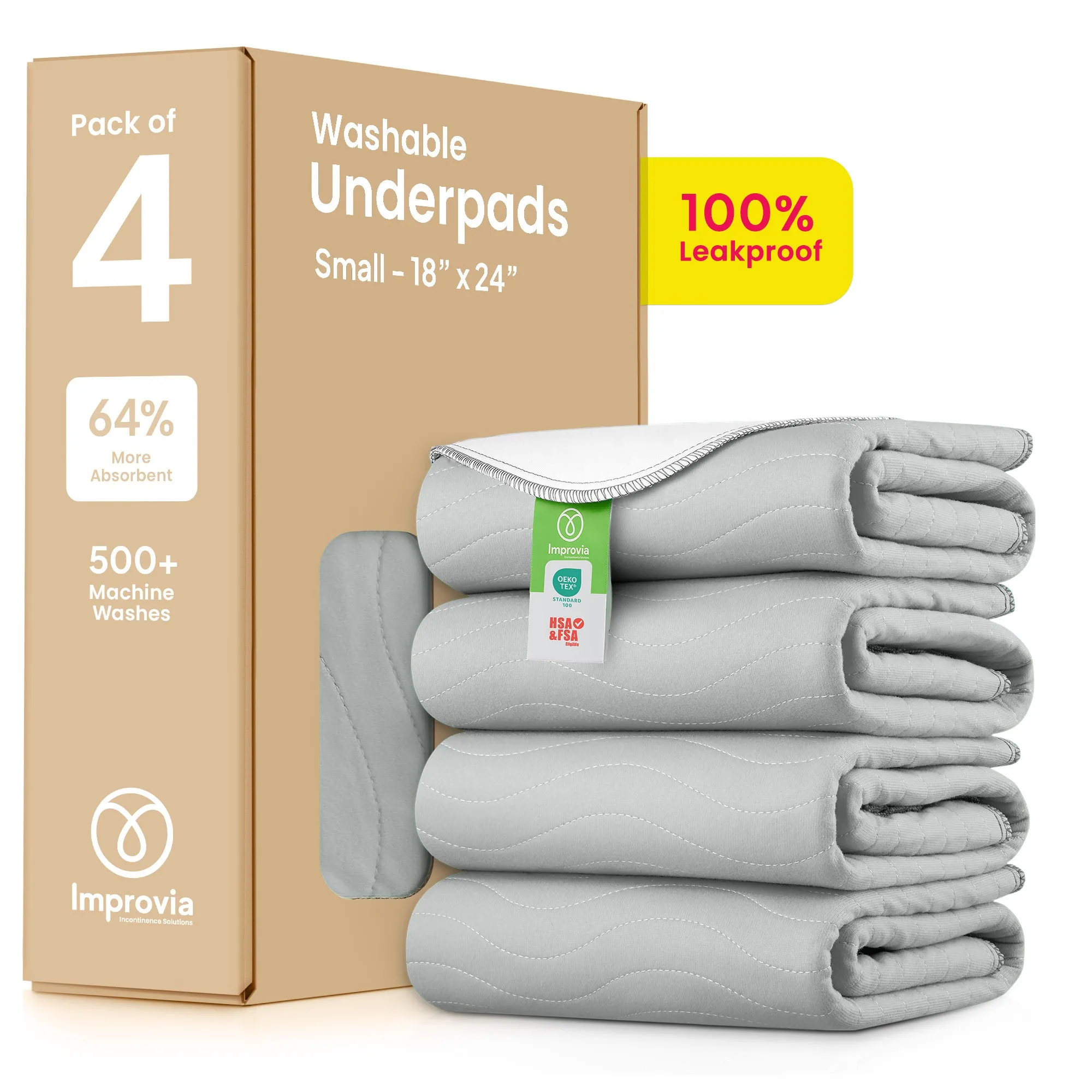 Small - 18"x24" Washable Underpads