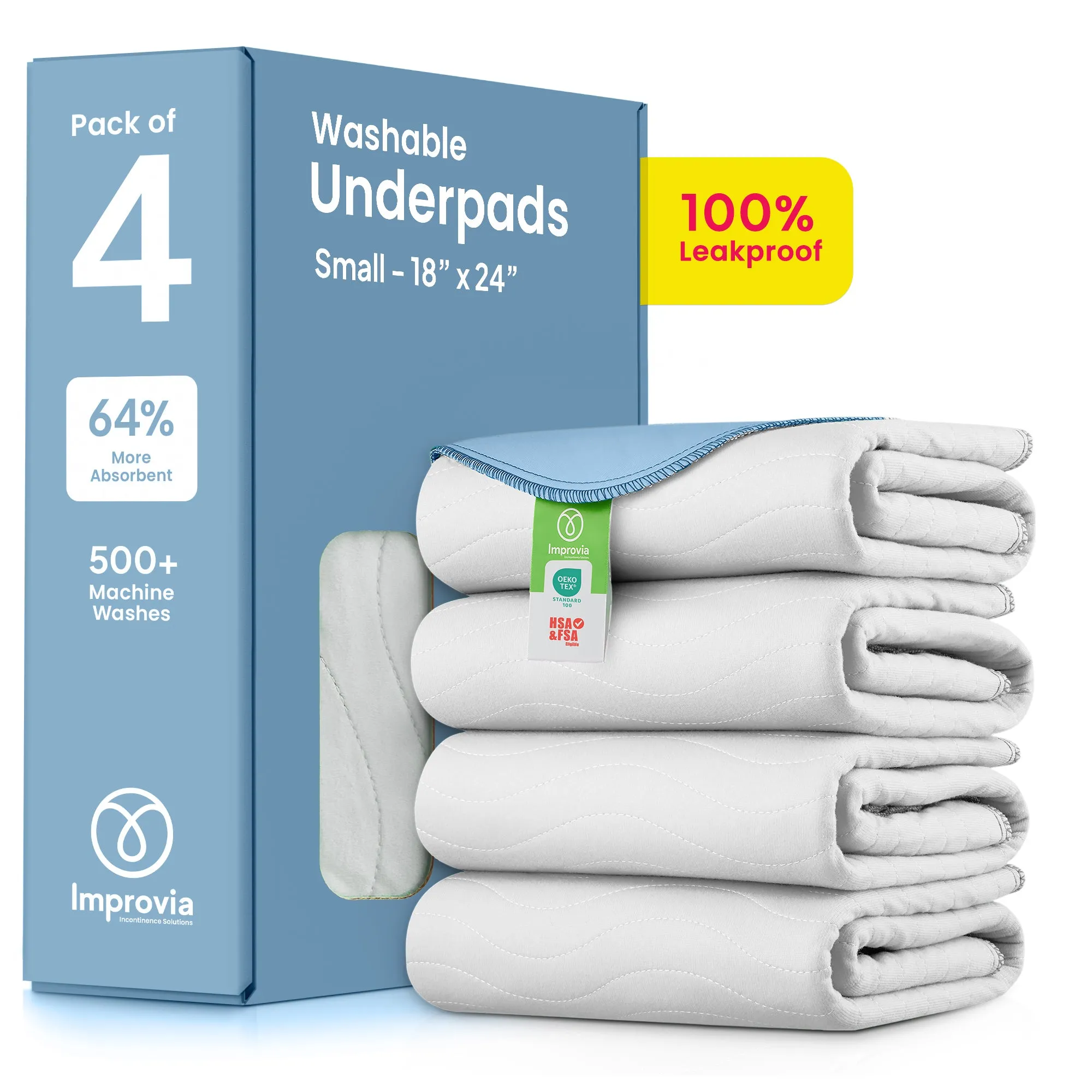 Small - 18"x24" Washable Underpads