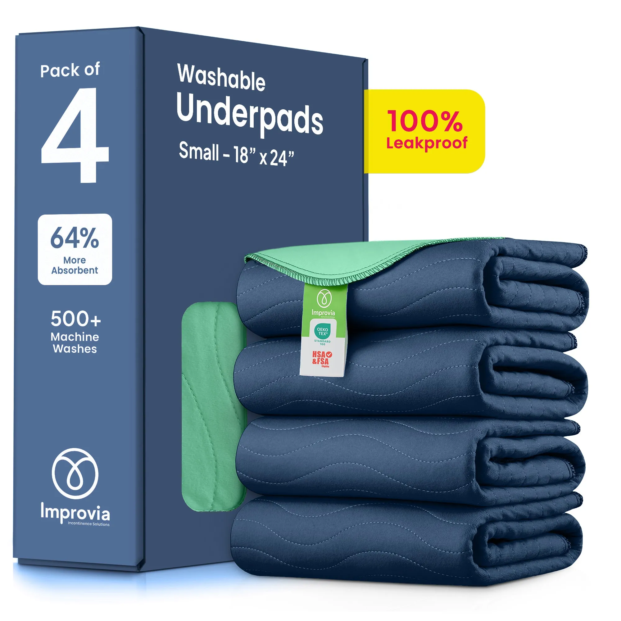 Small - 18"x24" Washable Underpads